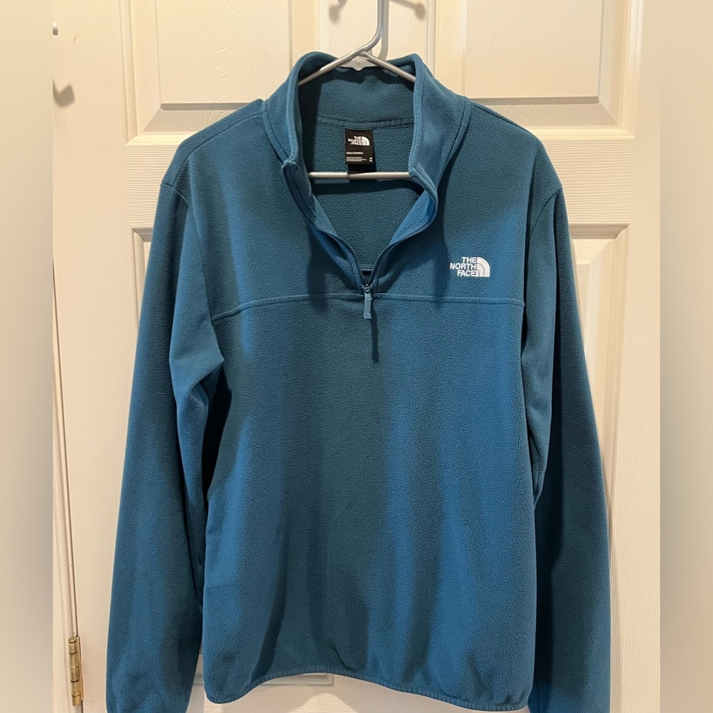Men’s North Face Quarter Zip Fleece Pullover (Size Medium) - Picture 3 of 7